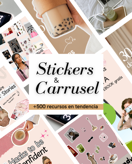 Trendy & Viral Pack de Stickers y Carruseles